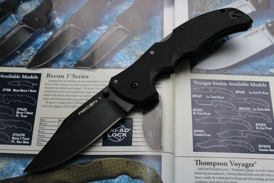 Складной нож Cold Steel 27BC Recon 1 Clip c клинком из стали CPM-S35VN, рукоять G10