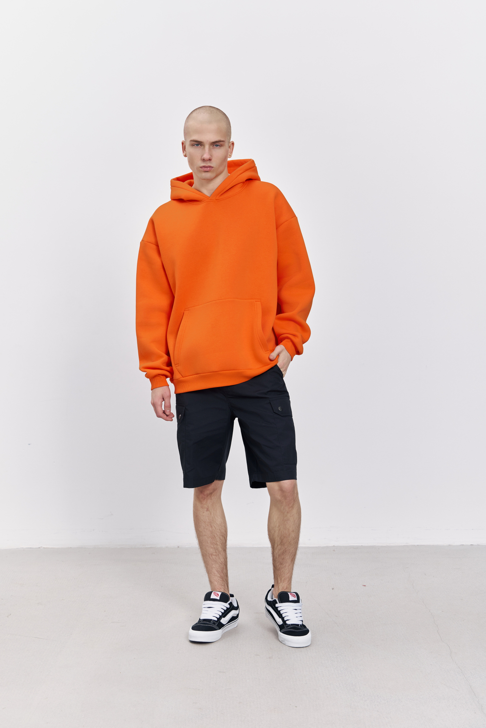 Худи с начесом (оранжевый)