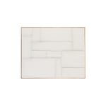 Klis Картина из белого льна с геометрическими фигурами, 80 х 100