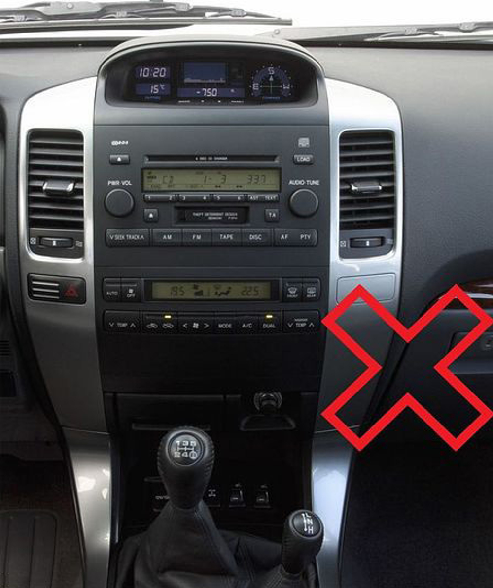 Teyes CC3L 9"для Toyota Land Cruiser Prado, Lexus GX 2002-2009 (для авто с монитором)