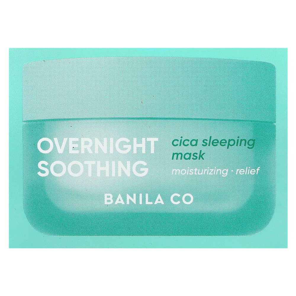 Banila Co, Ночная успокаивающая маска для сна, Cica, 100 мл (3,38 жидк. Унции)