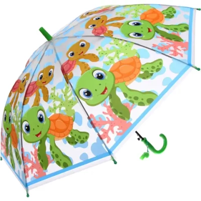 Зонт детский полуавтомат «Яркая Змейка», 8 спиц, d-80см, длина в слож. виде 65см
