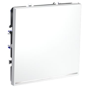 Проходной переключатель встраиваемый VOLTUM S70 одноклавишный с подсветкой 10А, (белый матовый)