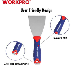 Шпатель WORKPRO гибкий, нержавеющая сталь, 100 мм WP321012