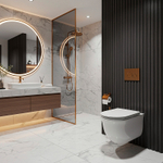 Унитаз подвесной Azario LISTA 490х365х340 безободковый, система смыва "Скрытое Торнадо", с быстросъемным сиденьем "Микролифт" (AZ-1177T)