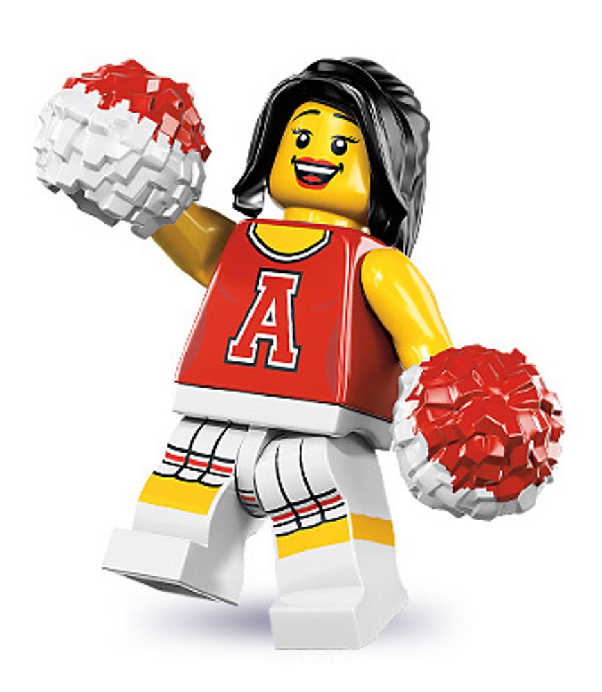 Минифигурка LEGO 8833 - 13  Красный болельщик