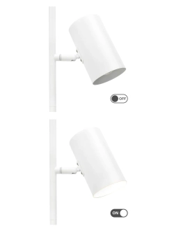 Торшер напольный современный с двумя плафонами