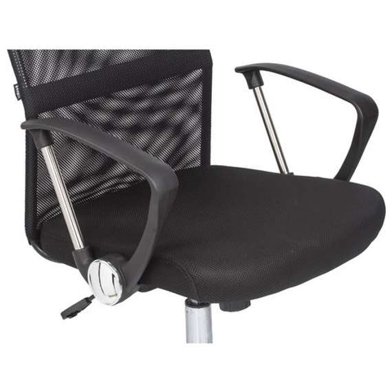 Кресло BRABIX &quot;Flash MG-302&quot;, с подлокотниками, хром, черное, 530867