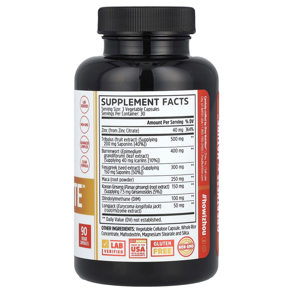 Zhou Nutrition, Boost Elite ™, 90 растительных капсул