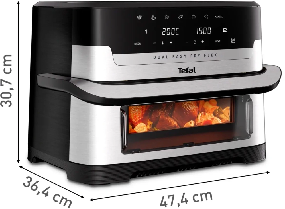 Аэрогриль Tefal Dual Easy Fry Flex EY9228E0