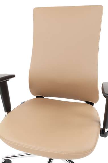 Офисное кресло Chairman 500LUX Россия экокожа бежевый БП