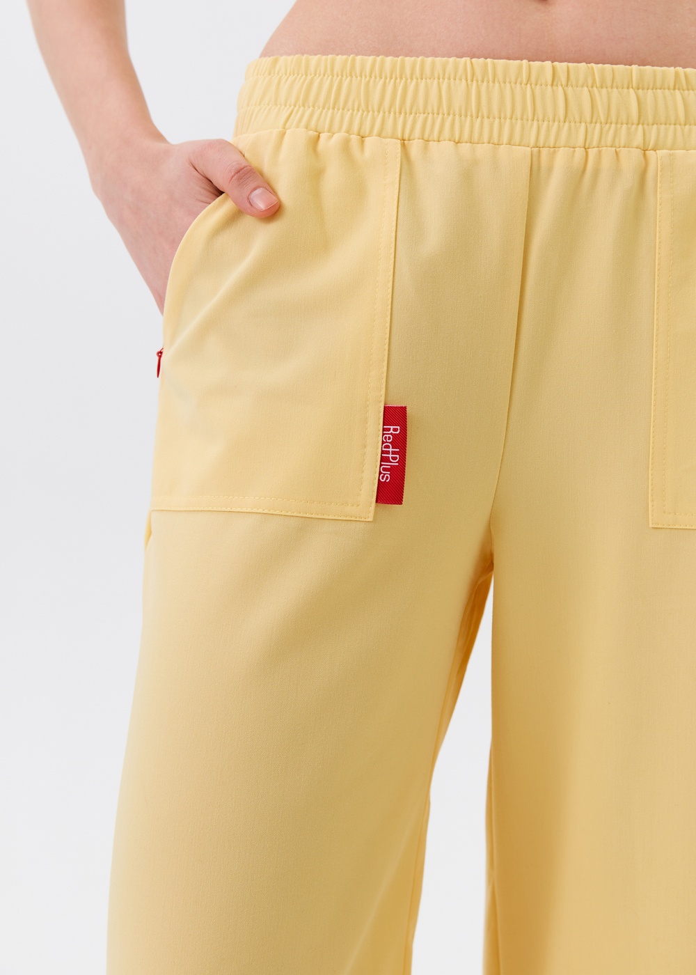 Брюки свободные медицинские женские Йошо, цитрин