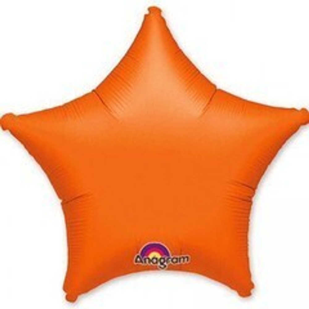 А 19" Звезда, Металлик, Orange (Оранжевый), 1 шт.