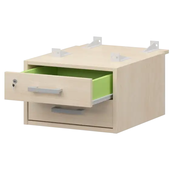 Тумба подвесная для столов на м/каркасе гл.730 мм АМТ2-02М.73  432x546x296 Арго-М