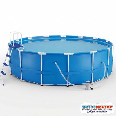Каркасный бассейн морозоустойчивый «Арктика», 6,5×6,5×1,5 м