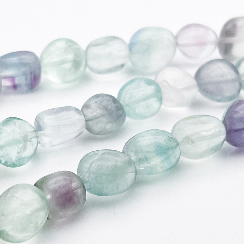 Флюорит фриформ бусины, размер около 9,5-12,5*9-10,5 мм, цена за набор 8 шт