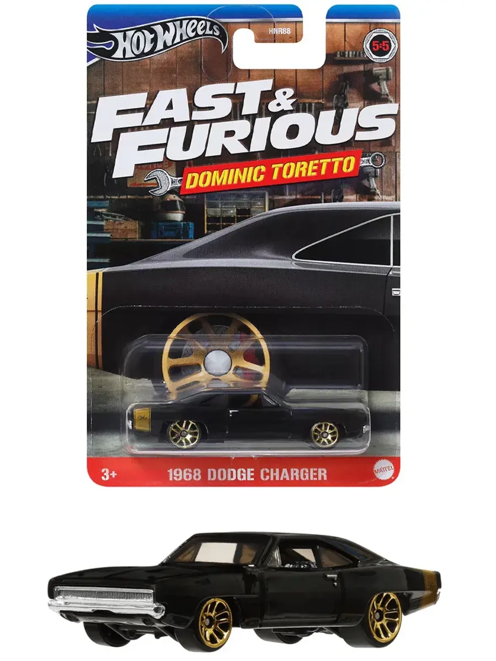 Машинка Хот Вилс 1968 Dodge Charger HNR88 HRW50