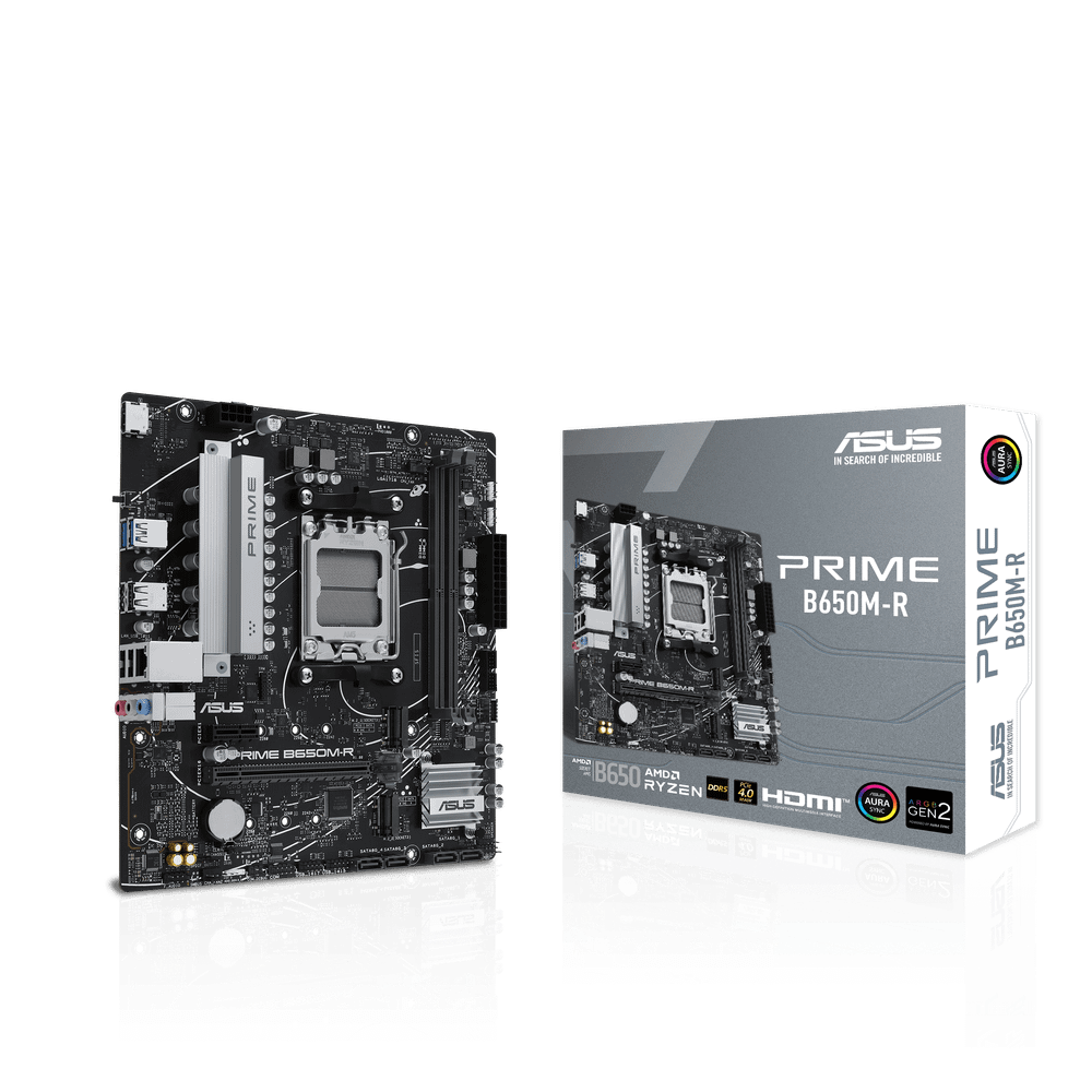 Материнская плата ASUS PRIME B650M-R AM5 2xDDR5 4xSATA3 RAID 2xM.2 HDMI mATX