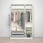 Шкаф с зеркалом - IKEA PAX/ÅHEIM/AHEIM/ПАКС/ОХЕЙМ ИКЕА, 60х150х236,4 см, белый