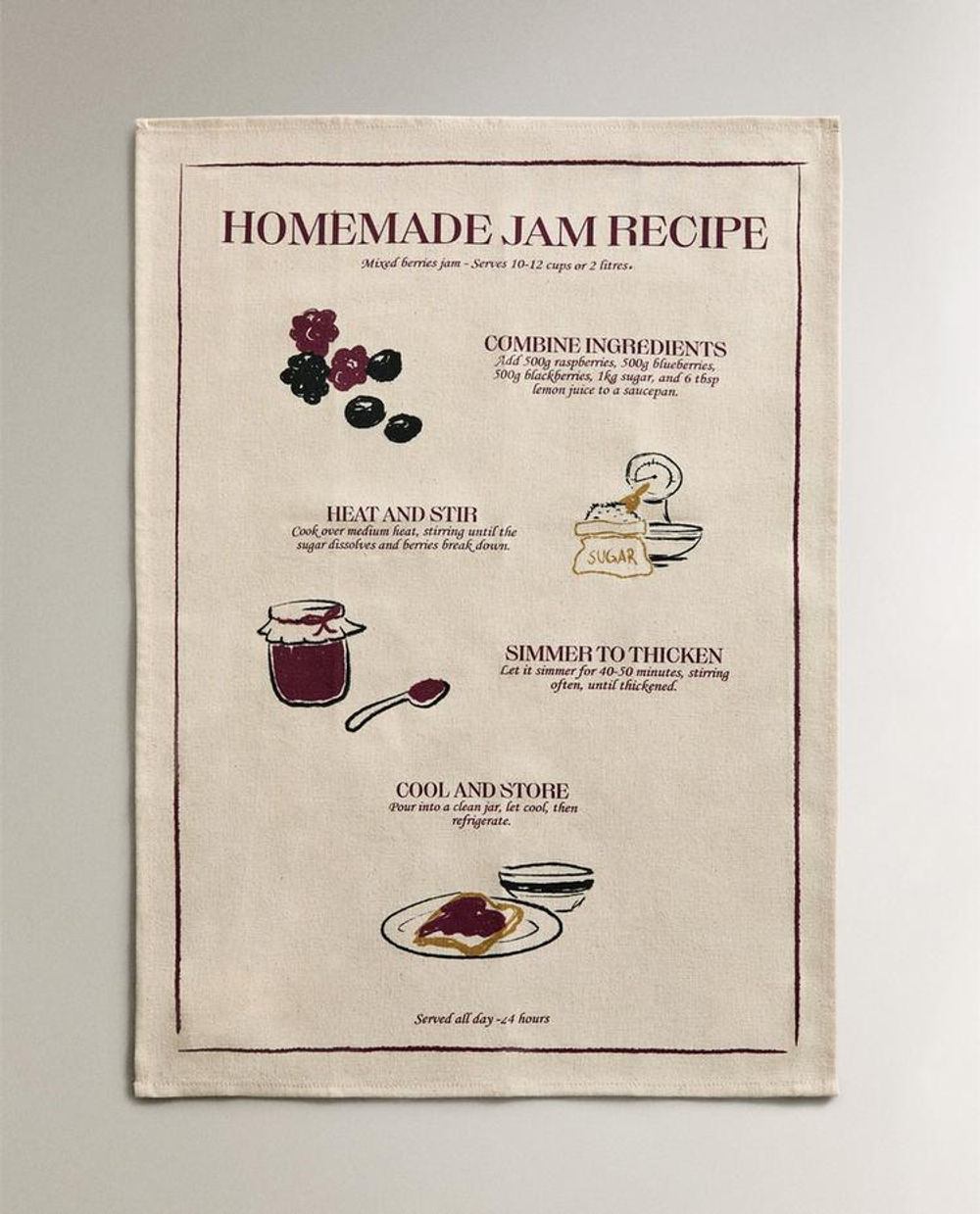 ZARA HOME НАБОР КУХОННЫХ ПОЛОТЕНЕЦ (НАБОР ИЗ 2 ШТ.), КОРИЧНЕВЫЙ