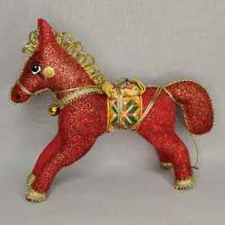 Ёлочная игрушка Лошадка Цирковая