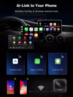 Мультимедиа блок с навигацией для автомобилей со штатным USB CarPlay - Carmedia OL-AI-A4 на Android 10, 4Гб-64Гб, SIM-слот