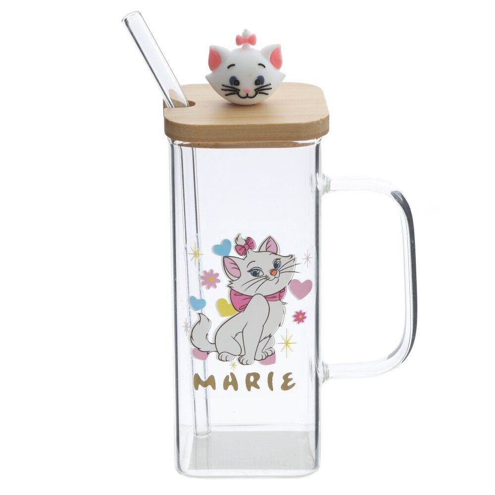 GAEM Кружка с крышкой и трубочкой, 350 мл, L10 W6 H17,5 см, 4в.