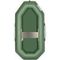Лодка Тонар Бриз 190 (гребки + жесткое сиденье) зеленый