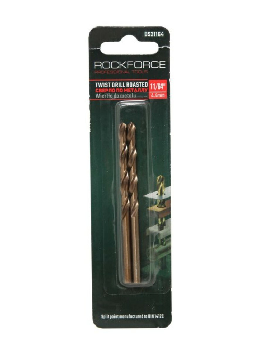 Сверло по металлу 3.5мм HSS+Co(2шт), в блистере RockForce##Rock FORCE RF-DS235H
