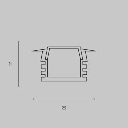Профиль для ленты Maytoni ALM006S-2M