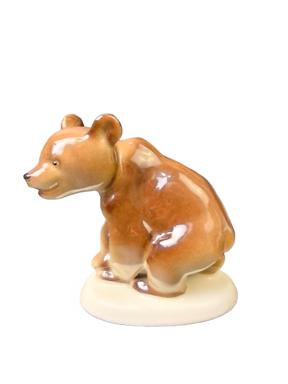 Статуэтка (миниатюра) "Медвежонок присевший" ЛФЗ