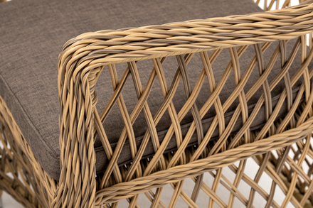 "Латте" обеденная группа плетеная, цвет соломенный