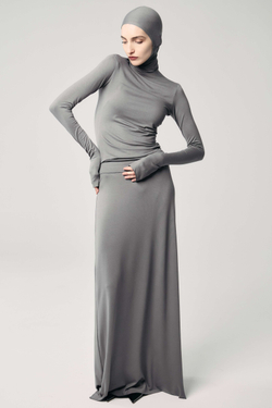 Лонгслив «Силуэт» серый