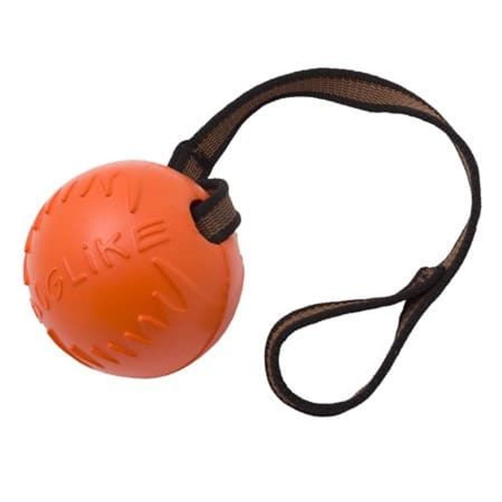 Мяч с лентой малый Doglike Оранжевый Ø 6,5см Мяч с лентой малый Doglike Оранжевый Ø 6,5см