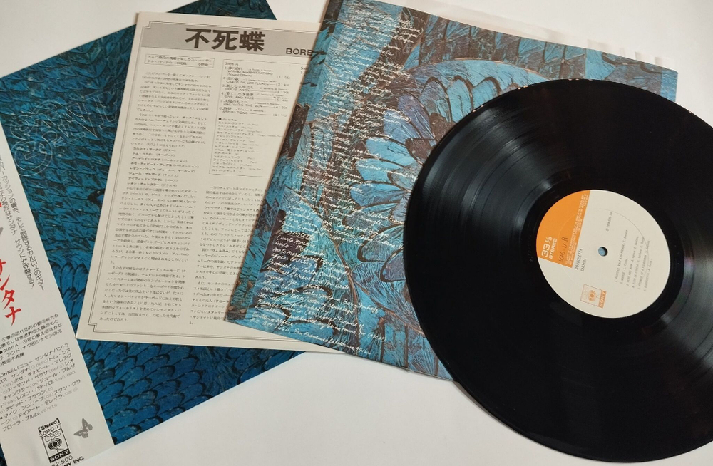 Винтажная виниловая пластинка LP Santana Borboletta (Japan 1974) (Obi)