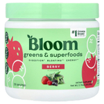 Bloom, зелень и суперфуды, с ягодным вкусом, 163,8 г (5,76 унции)