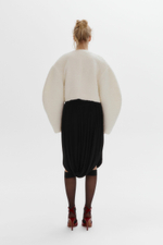 Трикотажная юбка с драпировками