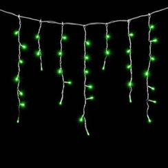 Светодиодная бахрома 3,1*0,5 м., 150 зеленых LED ламп, прозрачный провод ПВХ, Beauty led (PIL150-10-2G)