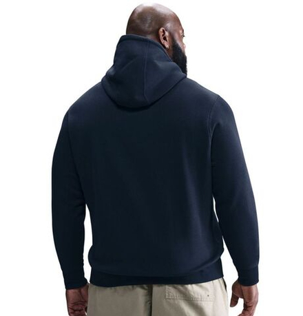 Куртка теннисная Nike Club Fleece Pullover - obsidian/obsidian/white