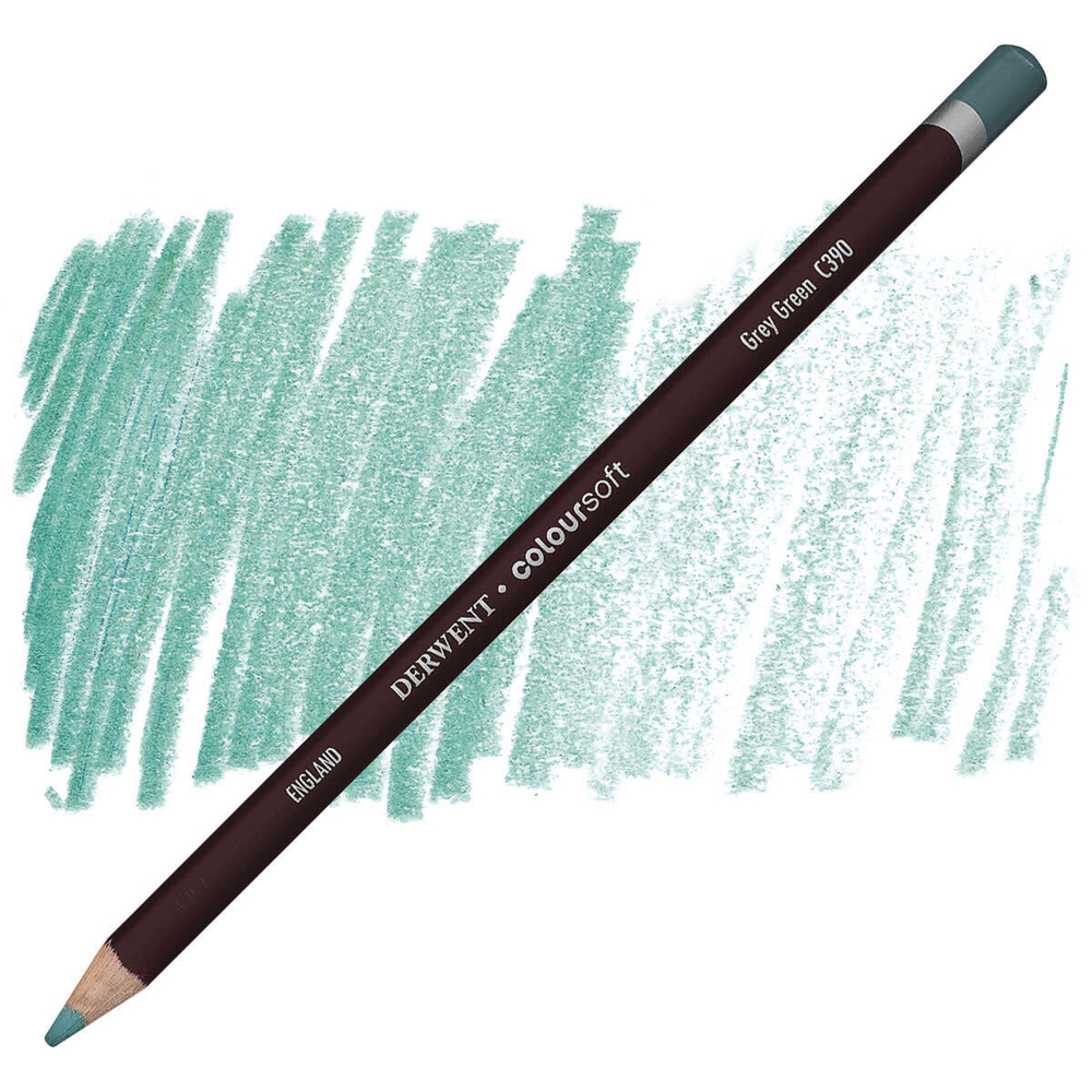 Derwent Coloursoft. C390 Grey Green