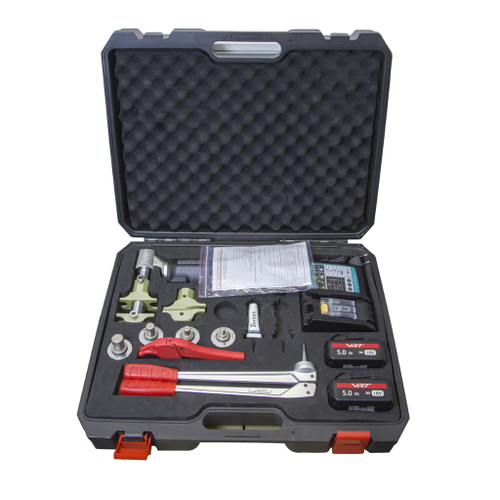 Комплект аккумуляторного инструмента для монтажа аксиальных фитингов VRT®