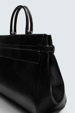 ZARA СУМКА БОЛЬШОГО РАЗМЕРА, ЧЕРНЫЙ