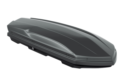Автобокс на крышу автомобиля "Cybort Jazz" 410 л (темно-серый матовый) / ТюнАвто
