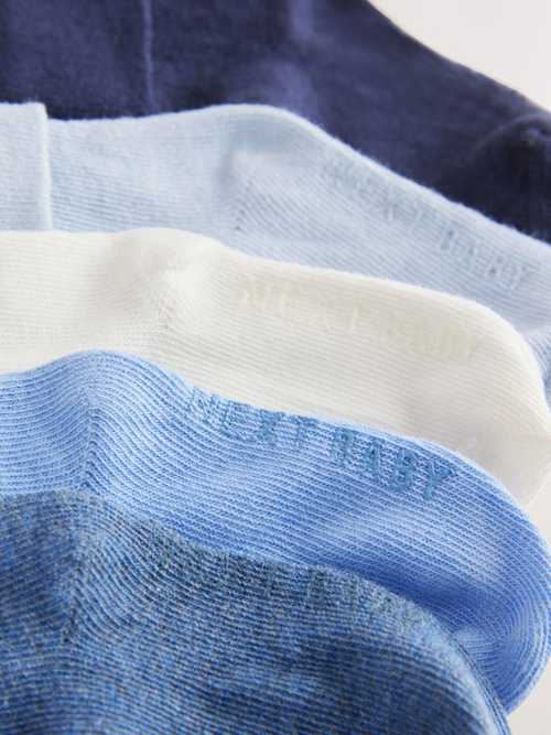 Носки для малышей Next E22-175, 5 шт., Синий, Голубой, Белый