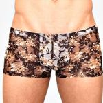 Мужские сетчатые боксеры с бежевыми розами Rose Boxer