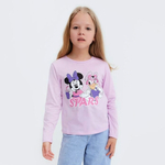 Лонгслив для девочек Stars, Disney, р-р 110-116, лиловый 7354363 (KAFTAN)
