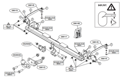 Фаркоп Brink (Thule) 586100 для Ford Transit Connect (2013 - )(паспорт и сертификат в комплекте)(без электрики)