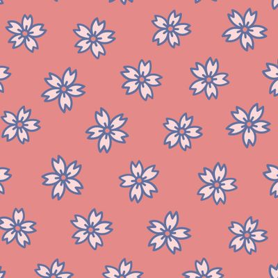 Сакура цветы на красном фоне