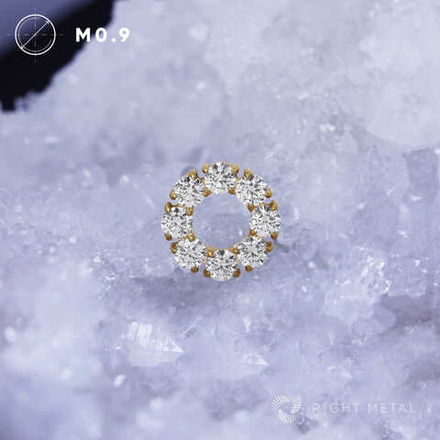 Circle Crystal PVD Yellow