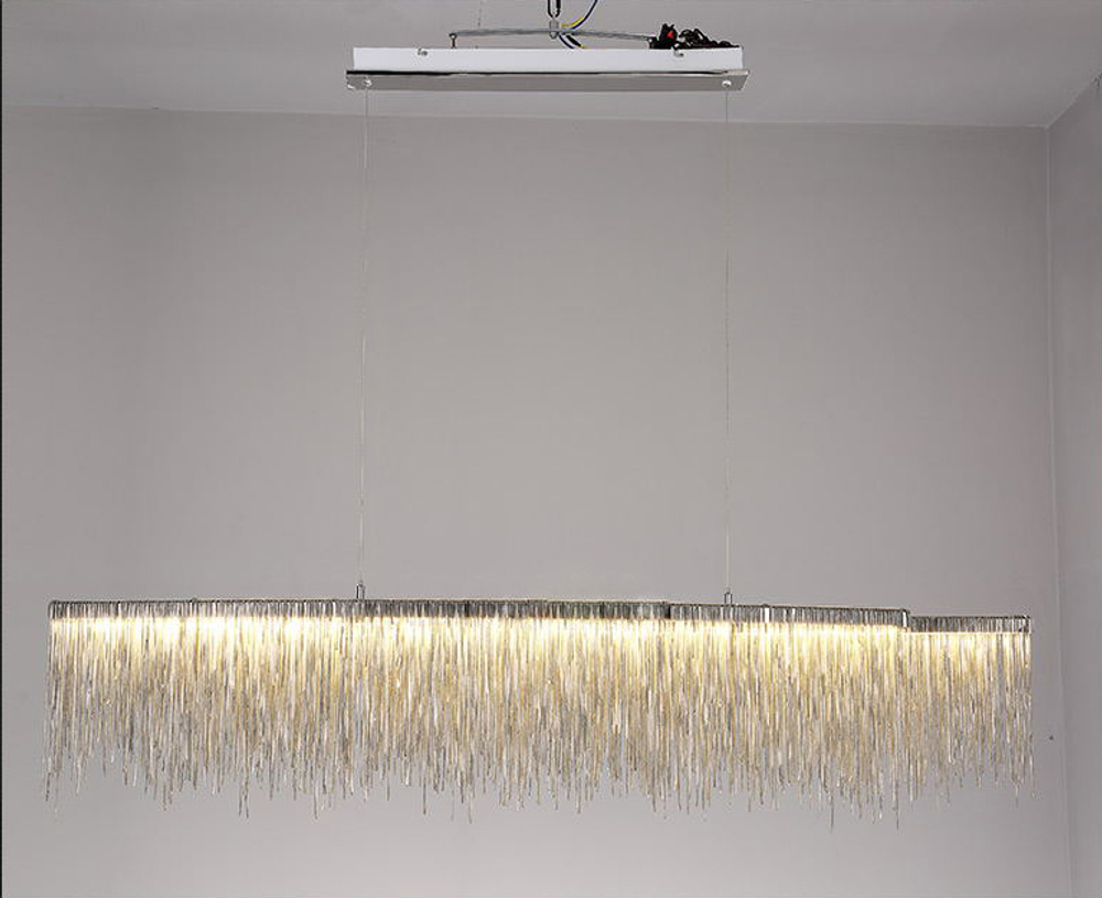 Pendant design lamp Waterfall  L100 (Silver)
